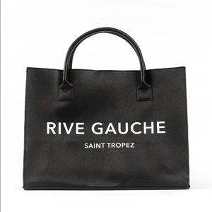 MODERN VEGAN TOTE - Rive Gauche (Black)